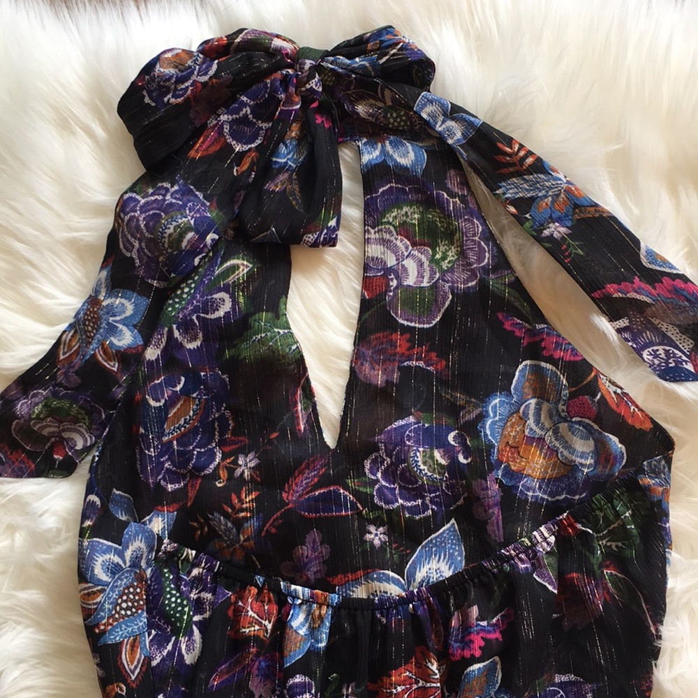 Show Me Your Mumu Karolina Collar Halter Maxi Dress - in City Nights Glimmer - Picture 11 of 14